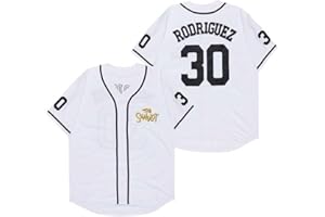 YIMCANLI Youth Baseball Jersey The Sandlot #30 Benny The Jet Rodriguez Stitched Movie Shirts Gift for Kids XS-XL