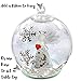 Lighted Angel Christmas Ball Ornament - Message 'I Love You to The Moon and Back' - Inside an Angel Holding a Red Heart - LED Light Up - 4-Hour Timer Included - 4