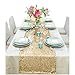 SALE - Sequin-Table Runner-14x108Inch Sequin TableCloth Sequin Table Cloths Valentines Day Table Sequin Linens Christmas Runner Party (Light Gold)