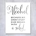Alcohol Because No Great Story Ever Began With A Salad Silver Foil Print Wedding Reception Signage Bar Cart Sign Beer Drinks Party 5 inches x 7 inches B37