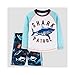 Just One You By Carters Toddler Boys Rash Guard Swim Trunk Set Blue Sharks
