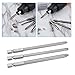 10pcs 1/4 Inch Hex Shank Long Magnetic BST Screwdriver Bits Set 100mm Power Tools (Slotted+Cross+Hex head)