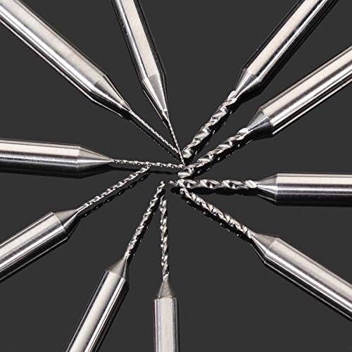 10PCS PCB Drill Kit 0.3-1.2MM Tungsten Alloy Steel Carving Drill.