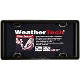 WeatherTech ClearFrame License Plate Frame, (No Cover) - Black