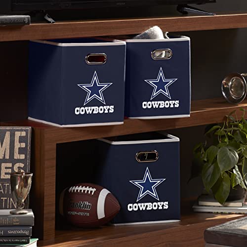 Franklin Sports NFL Dallas Cowboys Collapsible Storage Bin NFL Folding