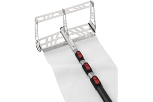 Garant GAGRR19T- 20 FT Carpet Snow Roof Rake with Telescoping Handle, Aluminum Snow Rake for Heavy and Hard Snow Removal