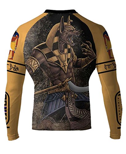 Raven Fightwear Men's Anubis MMA BJJ Long Sleeve Rash Guard X-Large