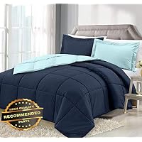 Werrox 3 Piece Reversible Down Alternative Comforter Set - Comforter with Shams | King Size | Quilt Style QLTR-291265692