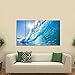 Wieco Art Sea Waves Large 5 Piece Modern Giclee Canvas Prints Seascape Artwork Ocean Beach Pictures Paintings on Canvas Wall Art Ready to Hang for Living Room Bedroom Home Office Decorations