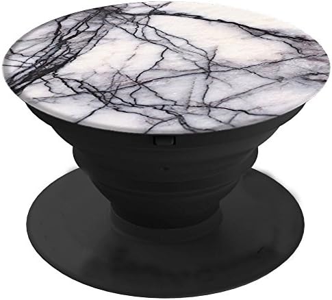 Expanding Stand and Grip for Smartphones and Tablets Multi-Function Holder(Galaxy S7, S7 Edge, iPhone SE / 5 / 5S / 6 / 6+ /6S / 7 / 7+ /iPad / IPad Mini) (White Marble)