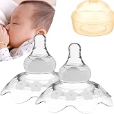 YIYEE Nipple Shields for Nursing Newborn 2 Count, Upgraded for Protecting Inverted &amp; Sore Nipples, Assisting Latch Difficulties, Great for Breastfeeding Mothers, Carrying Case Included