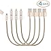 EReach [4 Pack, 2-in-1] 1 FT Lightning and Micro USB Nylon Braided High Speed Charge and Sync Cable Cord for iPhone 7 Plus/7/6s Plus/6s/5s, iPad, iPod, Samsung, HTC and More (Gold)