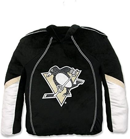 Nemcor Pittsburgh Penguins NHL Team Jersey Sweater Black Throw Cushion Pillow
