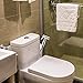 VOVA Handheld Shattaf Bidet Sprayer for Toilet, Cloth Diaper Sprayer,Toilet Shower with T-Valve,Bum Gun Hand Bidet - ABS White Chrome (Bidet A)