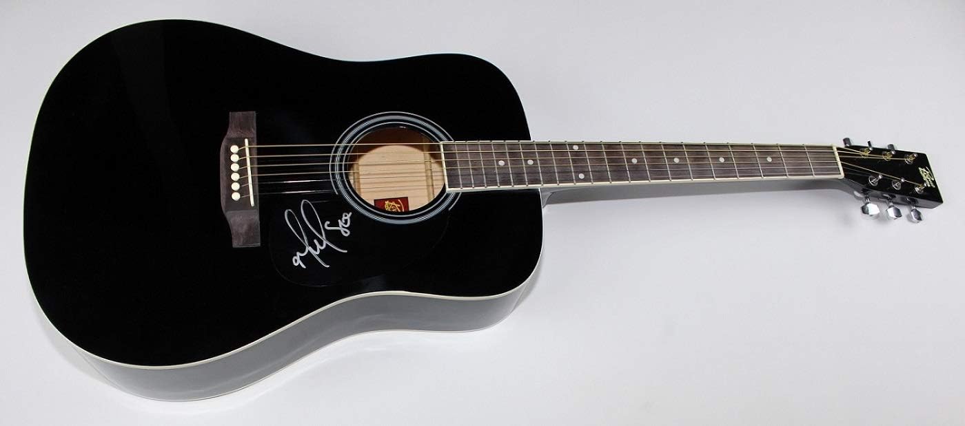 Kelsea Ballerini Love Me Like You Mean It' Signed Autographed Full Size Black Acoustic Guitar Loa