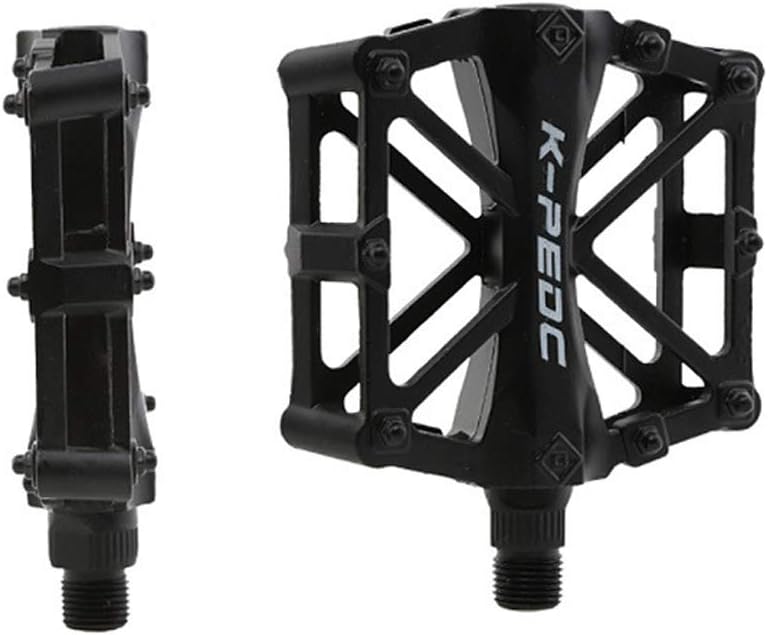 VOANZO Bike Pedals, Bike Bicycle Pedals Aluminum Antiskid Durable Mountain Bike Pedals, MTB BMX Cycling Bicycle Pedals (black) - Image 4