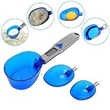 Digital Kitchen Scale Electronic Food Scale with 3 Measuring Spoons for Portioning Milk, Tea, Flour, Spices, Medicine 500gram/0.1gram