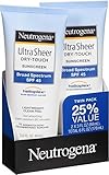 Neutrogena Ultra Sheer Sunscreen SPF 45 Twin Pack, 6 oz.