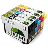 JARBO 1 Set+1 Black Replacement for Epson 200XL Ink Cartridge High Capacity, 5 Pack(2 Black 1 Cyan 1 Magenta 1 Yellow), Used in Epson XP-410 XP-300 XP-310 XP-400 XP-200 WF-2540 WF-2530 WF-2520 Printer
