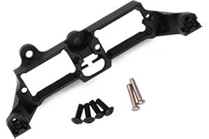 POWMOK TRX4 Servo Mount Aluminum Servo Mount Differential Lock Bracket Fixed Seat for 1/10 RC Crawler TRX4 Defender Ford TRX4 Upgrades Accessories (TRX4 servo Mount Black)