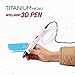 3D Pen for Kid (WHITE) - Doodle & create 3D model - USB 3D Printing Pen Compatible with PLA / ABS Filament + 3 Free Filament Refills + Free 3D model Stencil E-book