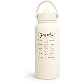 Christian Gifts for Women, Inspiration Water Bottle 32oz Stainless Steel Insulated with Lid, Religious Gifts for Mom Friends Ladies on Birthday Mother's Day Christmas