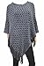 Women's Long Knitted Fringe Trim Sweater Poncho Cape Scarf Wrap One Size