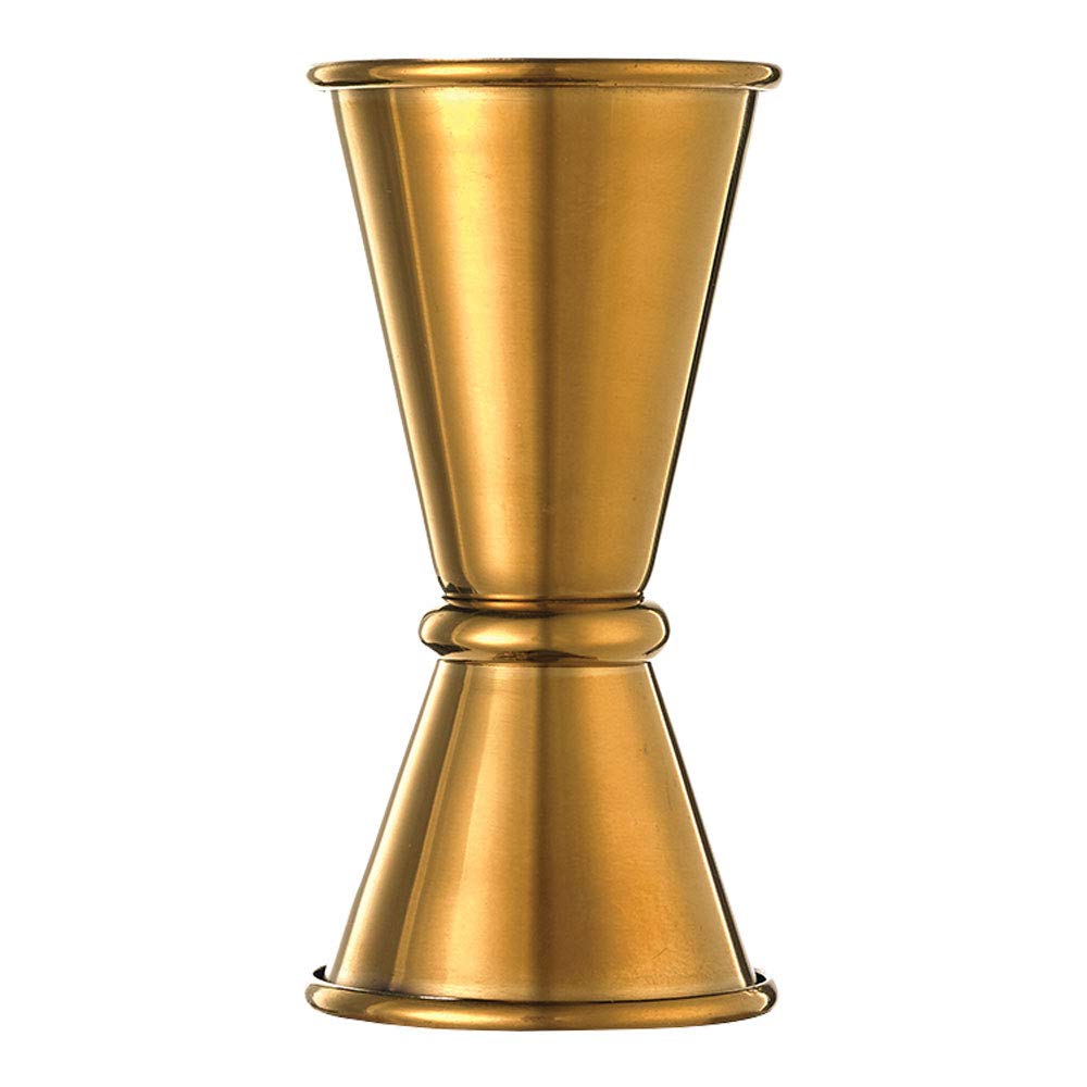 Barfly Japanese Style Jigger, Stainless Steel, Gold, 3.81 x 0.02 x 7.62 cm