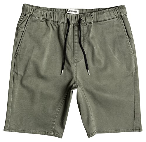 Pantalones cortos para hombre, color verde, talla S