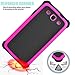 Galaxy S3 Case, Tekcoo(TM) [Tmajor Series] [Hot Pink/Black] Shock Absorbing Hybrid Rubber Plastic Impact Defender Rugged Slim Hard Case Cover Shell For Samsung Galaxy S3 S III I9300 GS3 All Carriers