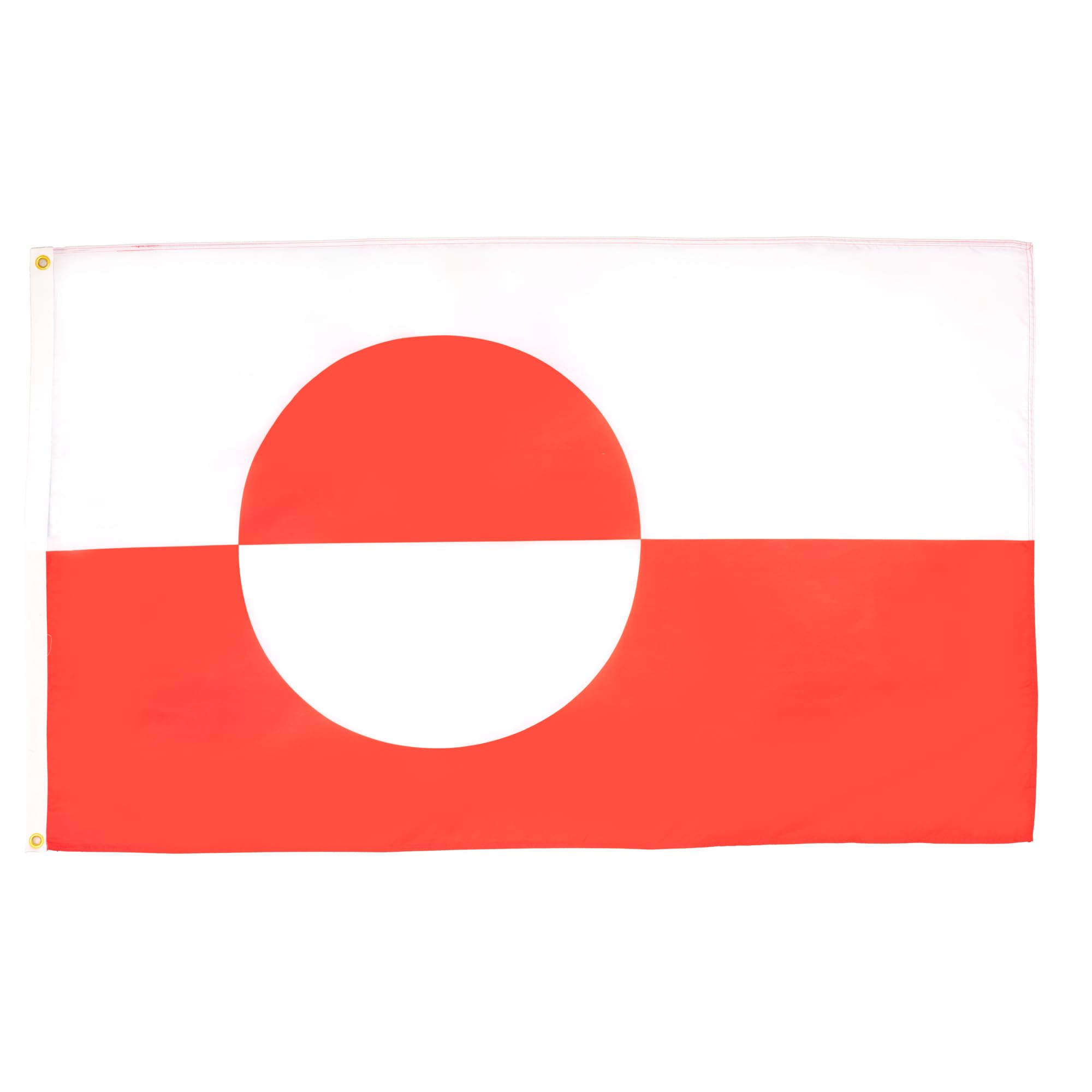 AZ FLAG - Greenland Flag - 2x3 Ft - 100D Polyester Denmark - Greenlander Banner with Two Metal Grommets - Fade Resistant - Vivid Colors - 2' x 3' Feet - 90x60 Cm — image 1