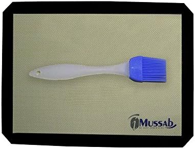 iMussab Baking Sheet-baking Mat,eco Friendly Gift-silicon Baking Mat 2-pk- Fits Half Sheet- Plus Mega Bonus Silicon Barbecue Brush.