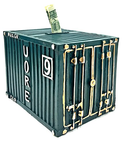 Shipping container piggy bank, money bank