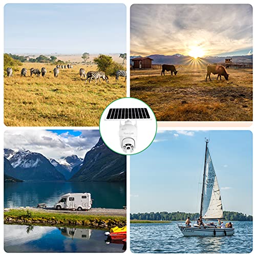 4G LTE Cellular Security Camera, Solar Powered Outdoor, Dataonly SIM