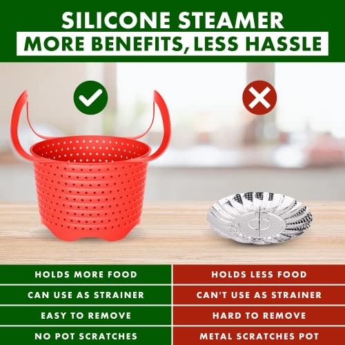 Avokado Silicone Steamer Basket for 8qt Instant Pot [3qt, 6qt