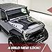 TOPFIRE UPGRADED FRONT GRILL FOR JEEP WRANGLER RUBICON SAHARA SPORT JK/JKU 2007-2018 (MATTE BLACK)