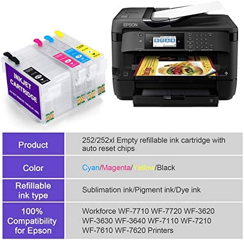 epson wf 7720 empty ink cartridge