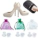 High Heel Protectors by MEGON - Heels Stopper for Women's Shoes, 6 pairs Small/Medium/Large - Perfect for Weddings, Races, Formal Occasions - Protecting from Grass, Gravel, Bricks & Cracks