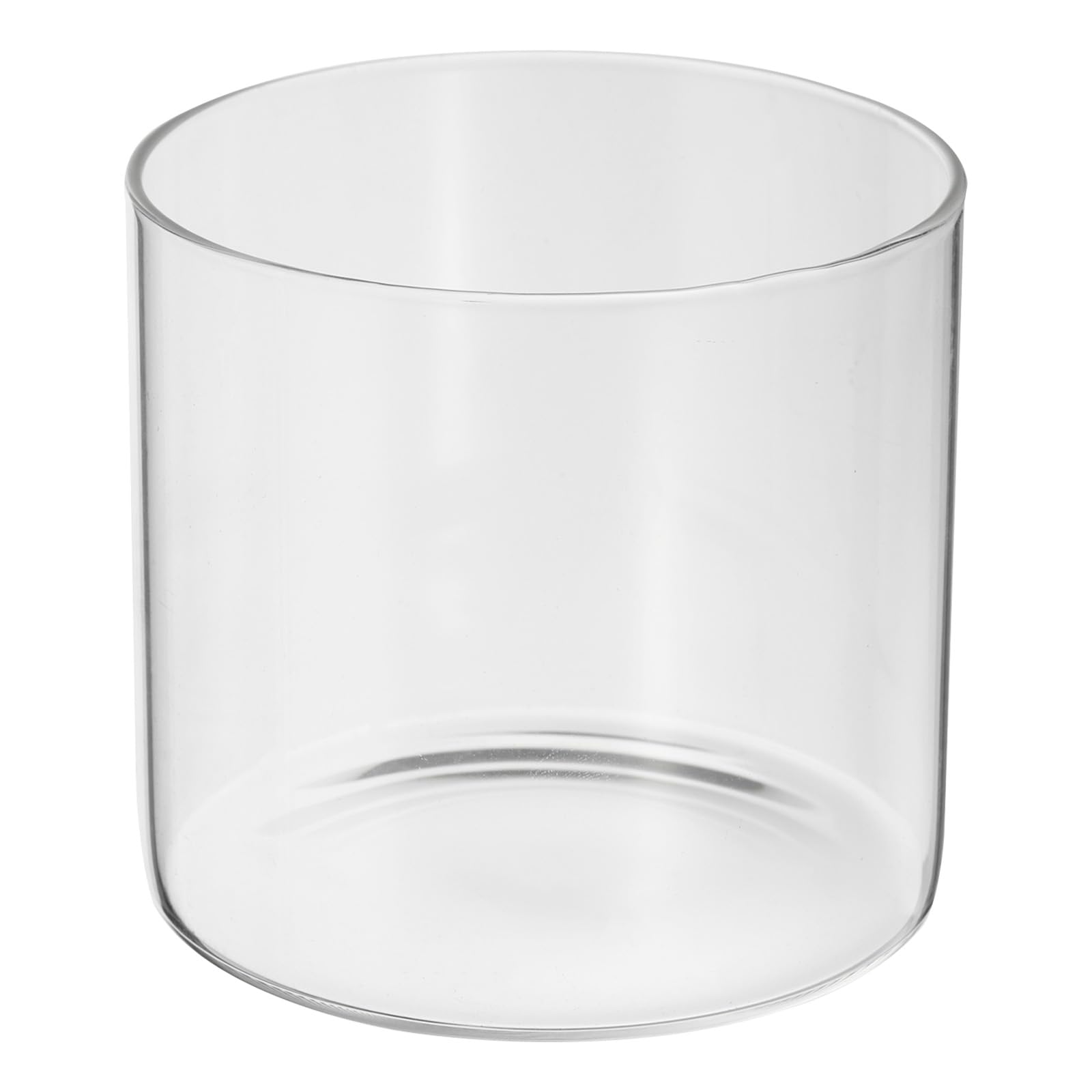 PATIKIL 6"x5" Clear Glass Cylinder Vase, Tabletop Flowers Vase Floating Candle Holder Vase for Home Decor Wedding Centerpieces, Transparent