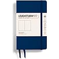 LEUCHTTURM1917 - Notebook Hardcover Pocket A6-187 Numbered Pages for Writing and Journaling (Navy, Plain)