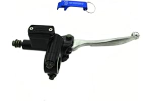 TC-Motor 8mm Banjo Bolt 22mm 7/8'' Front Right Hydraulic Brake Master Cylinder Lever for Pit Dirt Motor Bike Motocross Motorcycle ATV Quad 4 Wheeler