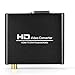 TNP HDMI to DVI Converter with Audio Out - HDMI to DVI Video Audio Adapter Sound Splitter to 3.5mm AUX Auxiliary / 2 RCA Stereo & Coaxial Output Jack Connector Plug, 1080P 720P, 5.1 & 2 Channel
