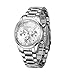 SONGDU Mens Fashion Formal Dress Silver Wrist Watch with Stainless Steel Band