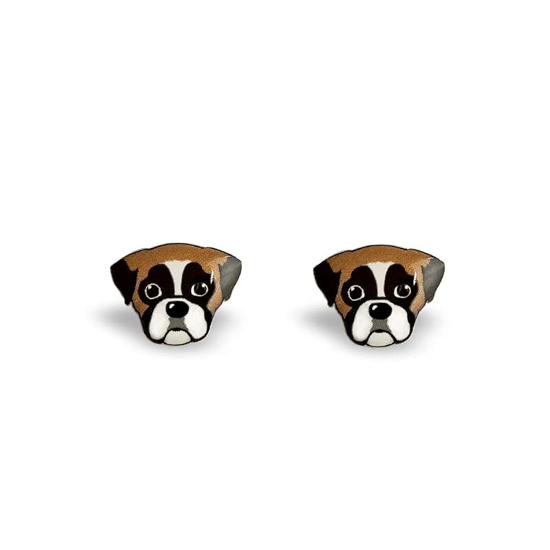 boxer dog earrings