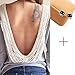 Sandistore Womens Backless Shirt Blouse Tops Shirt (M)