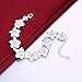 Godyce Hawaiian Plumeria Flower Bracelet for Women Girl Sterling Silver Plated Jewelry Gift