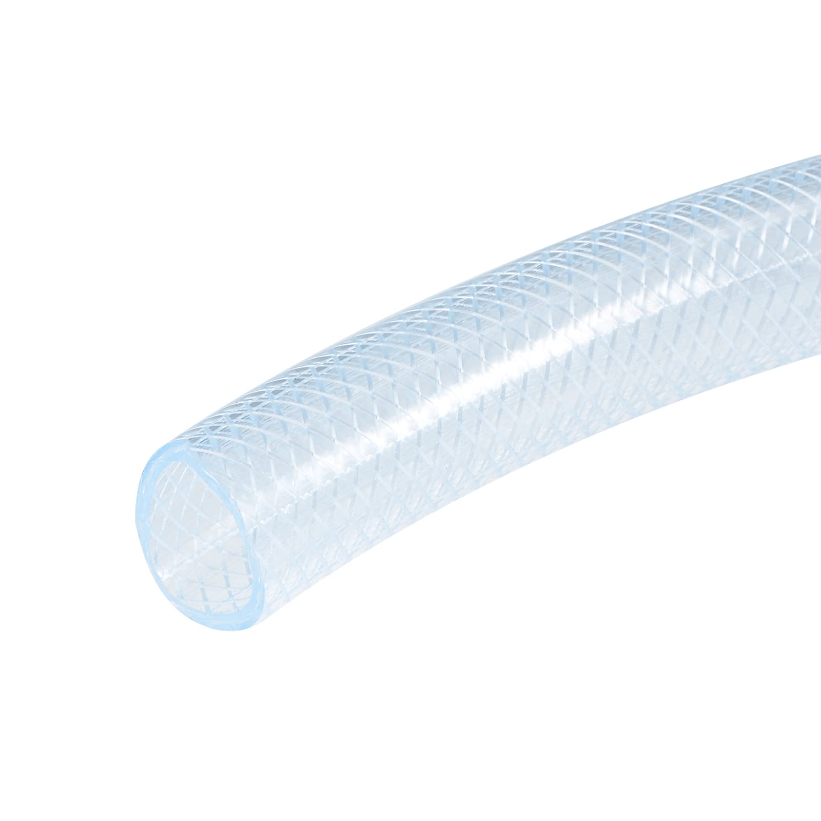 DMiotech 12mm ID 16mm OD Braided PVC Tube Flexible Hose Tubing for Garden Water Tube,2 Meter Length