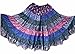 1-7 Yard Tribal Gypsy Maxi Tiered Skirt Belly Dancing Skirts Silk Blend Banjara Fits S M L XL (Assorted) (Colourful Shades)