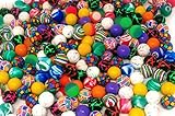 4E's Novelty Mega Bulk Assortment of 250 Bouncy Super Balls Mix for Kids, High Bouncing Swirl Rubber Balls, Great Bounce Party Favor Toys, Carnival Fun Prizes, for Boys and Girls 1