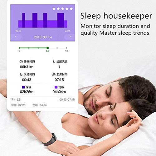 Fitness Tracker Heart Rate Monitor Old Women Men Electrocardiogram Counter Smart Band Sleep Pedometer Wristband Activity Watch